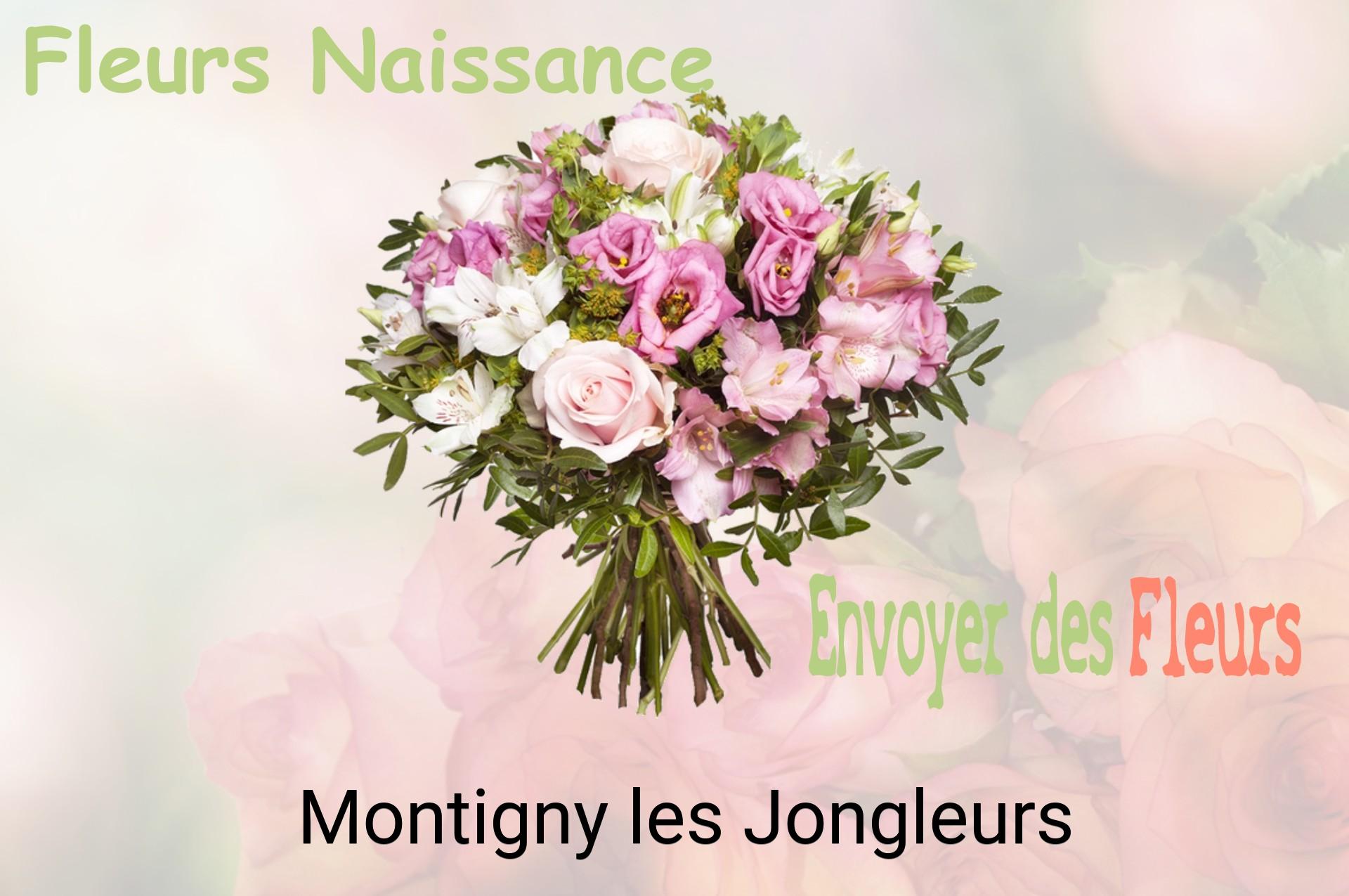 Bouquet de fleurs de naissance livré à Montigny-les-Jongleurs