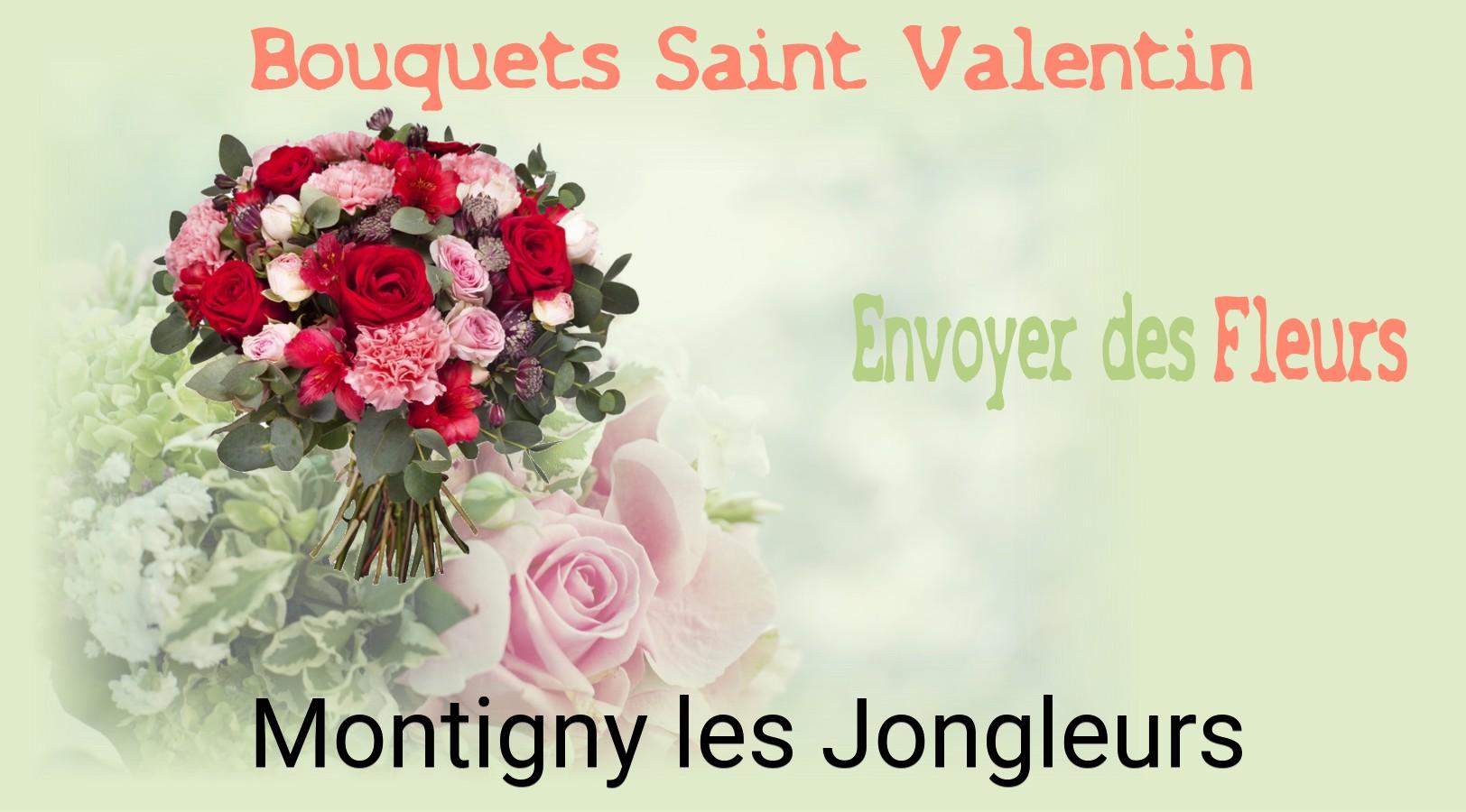 Roses de Saint-Valentin livrées à Montigny-les-Jongleurs